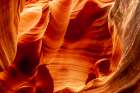 USA-Arizona-Lake Powell Navajo Tribal Park Slot canyon rock patterns in Rattlesnake Canyon Art Print